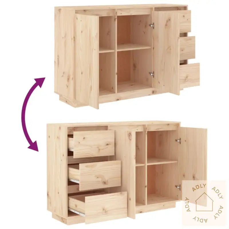 Skjenk 111X34X75 Cm Heltre Furu