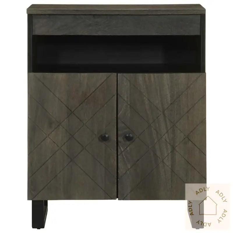 Skjenk Svart 60X33X75 Cm Heltre Mango