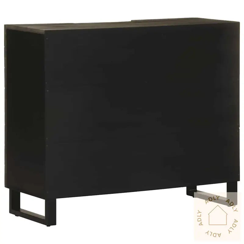 Skjenk Svart 90X33X75 Cm Heltre Mango