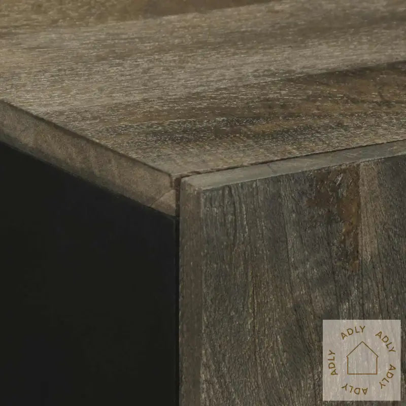 Skjenk Svart 90X33X75 Cm Heltre Mango