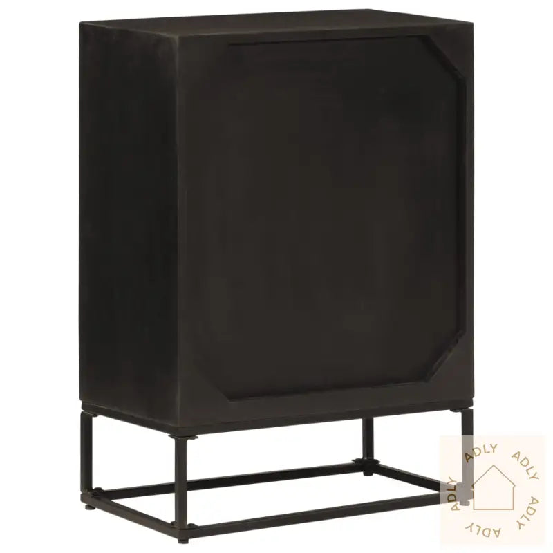 Skjenk Svart 55X30X76 Cm Heltre Mango Og Jern