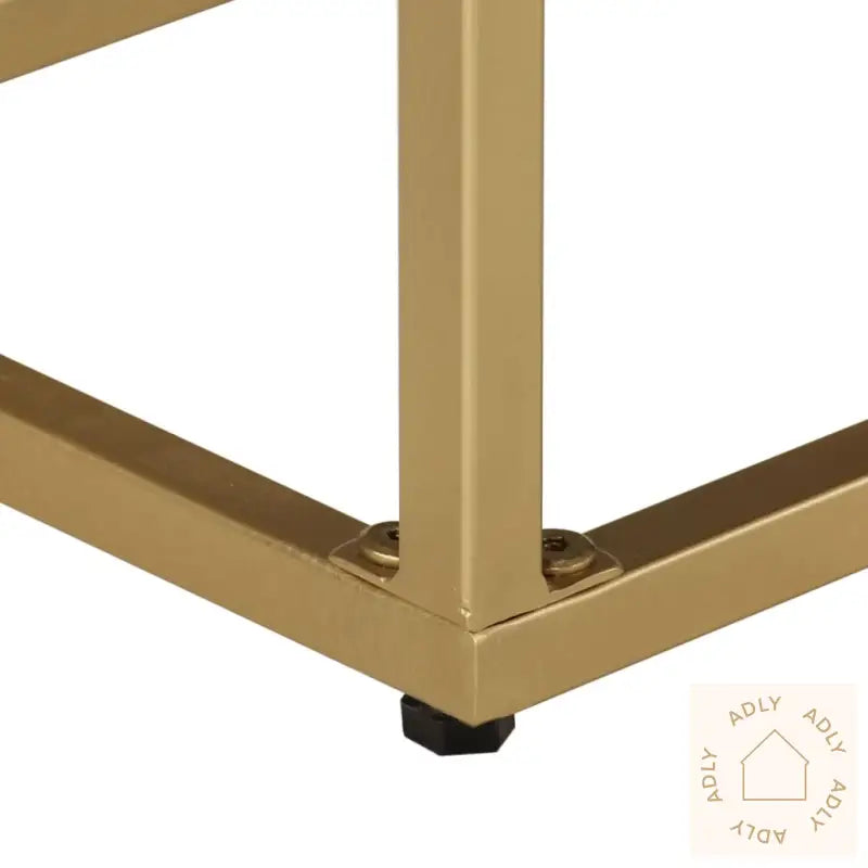 Skjenk Svart Og Gull 110X30X75 Cm Heltre Mango