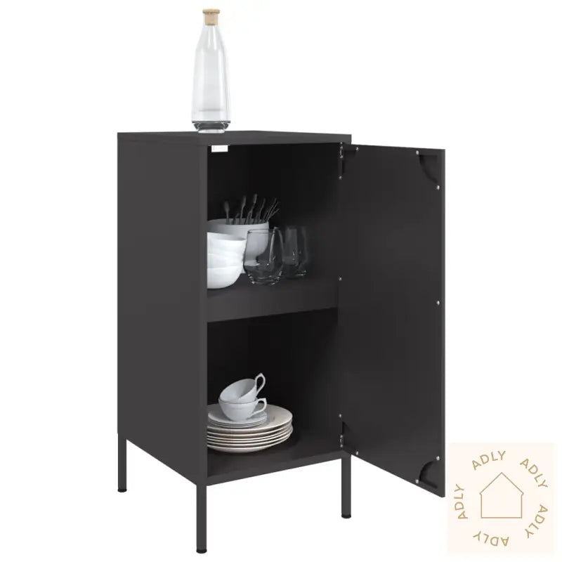 Skjenk Svart 36X39X79 Cm Stål