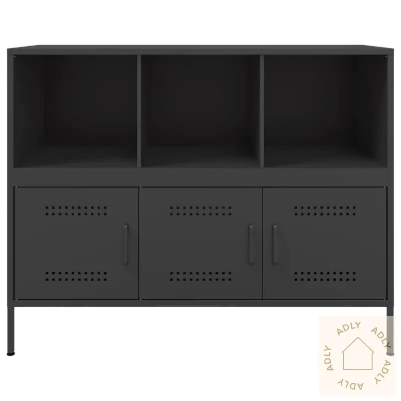 Skjenk Svart 100,5X39X79 Cm Stål