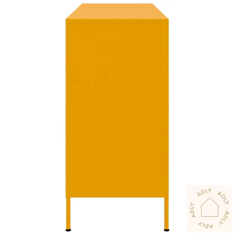 Skjenk Sennepsgul 100,5X39X79 Cm Stål