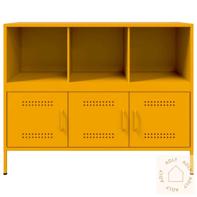 Skjenk Sennepsgul 100,5X39X79 Cm Stål