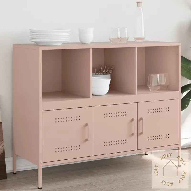 Skjenker Rosa 100,5X39X79 Cm Stål