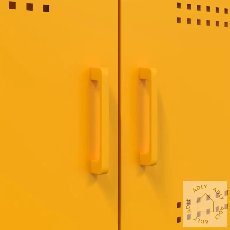 Skjenk Sennepsgul 100,5X39X79 Cm Stål