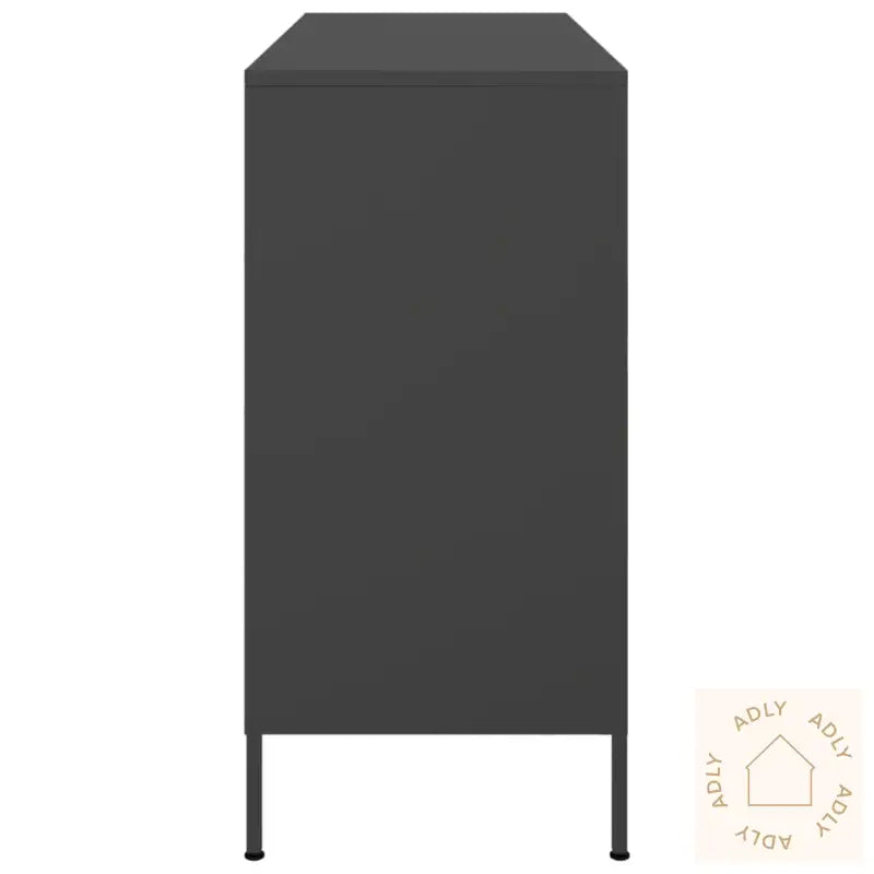 Skjenk Svart 100,5X39X79 Cm Stål