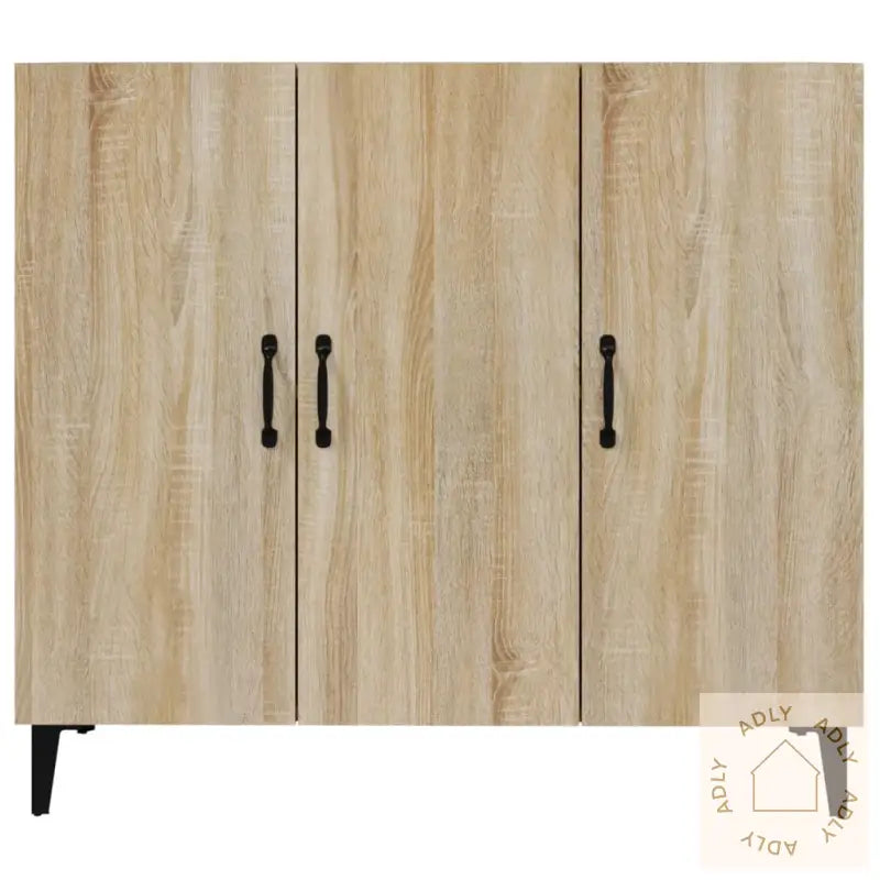 Skjenk Sonoma Eik 90X34X80 Cm Konstruert Tre