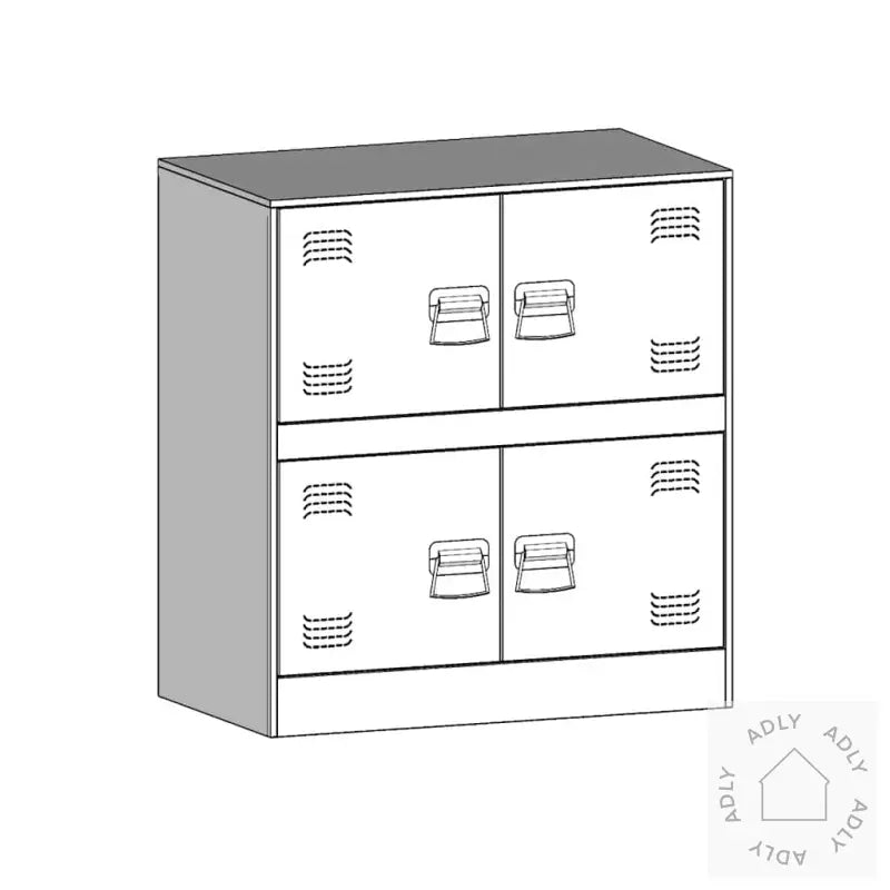 Skjenk Rosa 67X39X73 Cm Stål