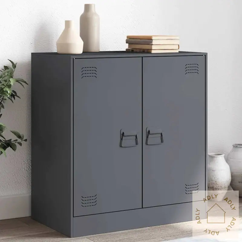 Skjenk Antrasitt 67X39X73 Cm Stål