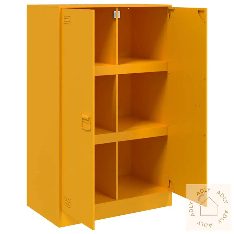 Skjenk Sennepsgul 67X39X107 Cm Stål