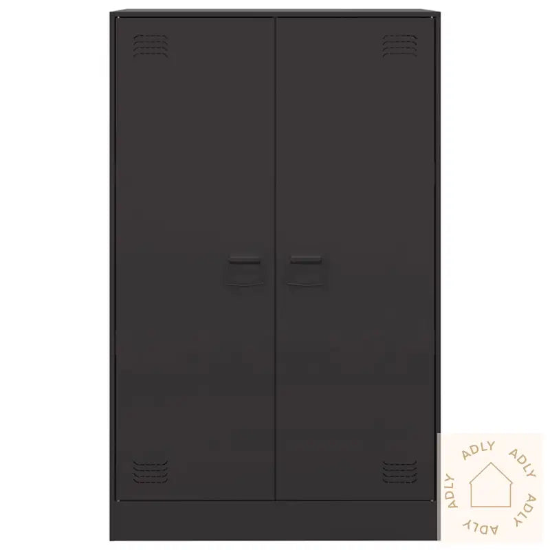 Skjenk Svart 67X39X107 Cm Stål
