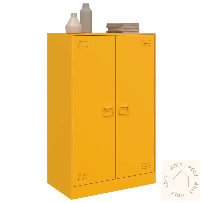 Skjenk Sennepsgul 67X39X107 Cm Stål