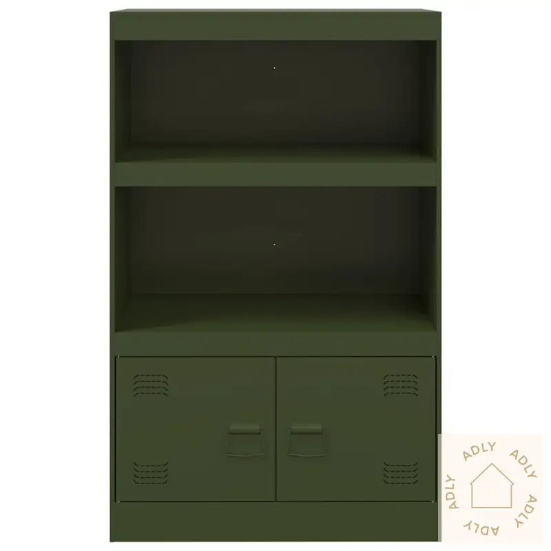 Skjenk Olivengrønn 67X39X107 Cm Stål