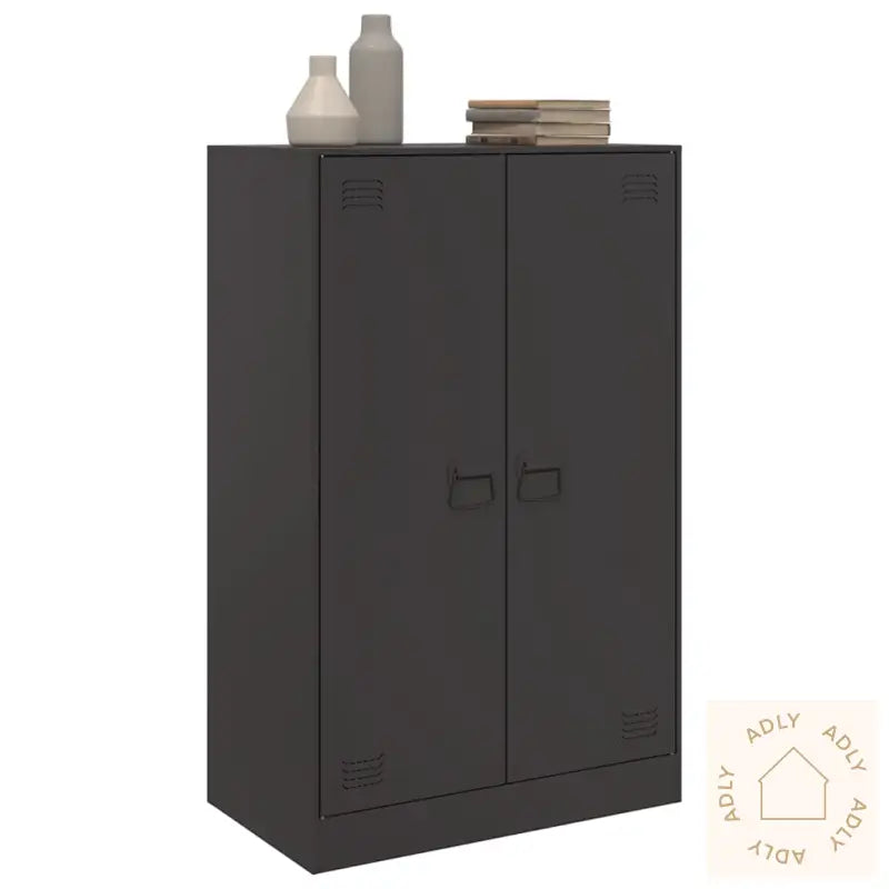 Skjenk Svart 67X39X107 Cm Stål