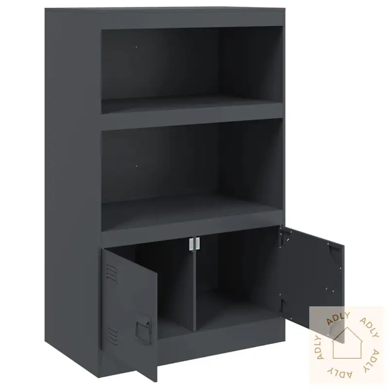 Skjenk Antrasitt 67X39X107 Cm Stål