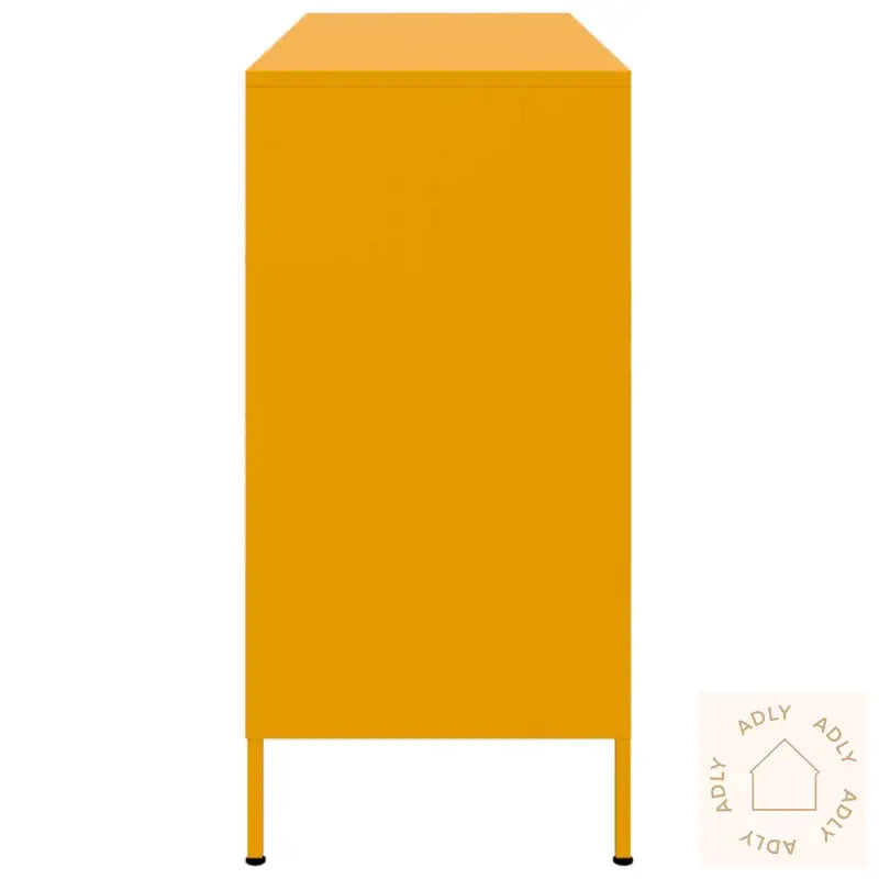 Skjenk Sennepsgul 100,5X39X79 Cm Stål