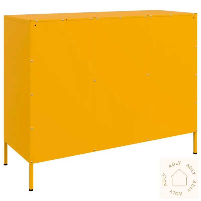 Skjenk Sennepsgul 100,5X39X79 Cm Stål