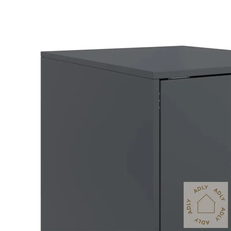 Skjenk Antrasitt 34,5X39X107 Cm Stål