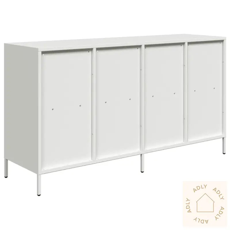 Skjenk Hvit 135X39X73,5 Cm Kaldvalset Stål