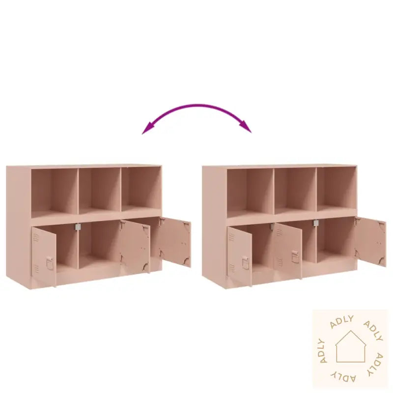 Skjenk Rosa 99X39X73 Cm Stål