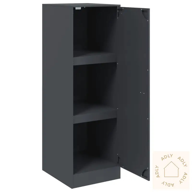 Skjenk Antrasitt 34,5X39X107 Cm Stål