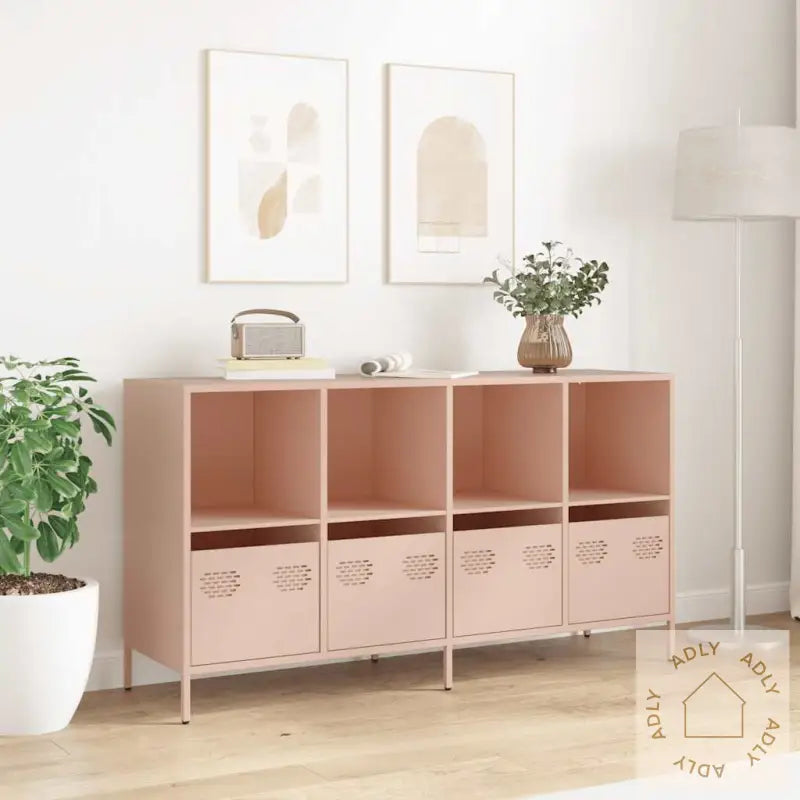 Skjenk Rosa 135X39X73,5 Cm Kaldvalset Stål