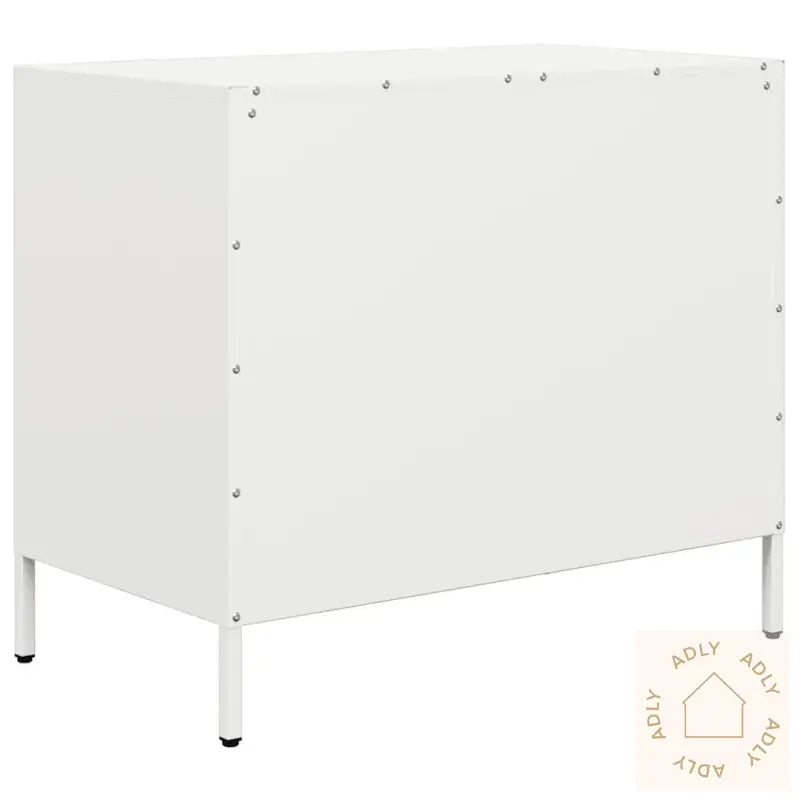 Skjenk Hvit 68X39X58,5 Cm Kaldvalset Stål