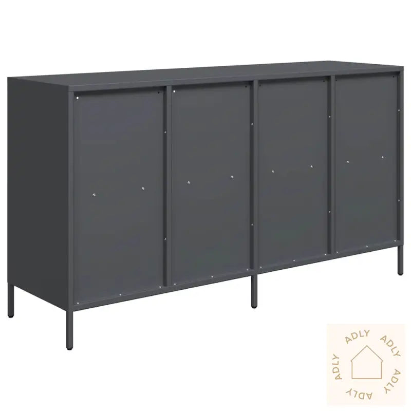 Skjenk Antrasitt 135X39X73,5 Cm Kaldvalset Stål
