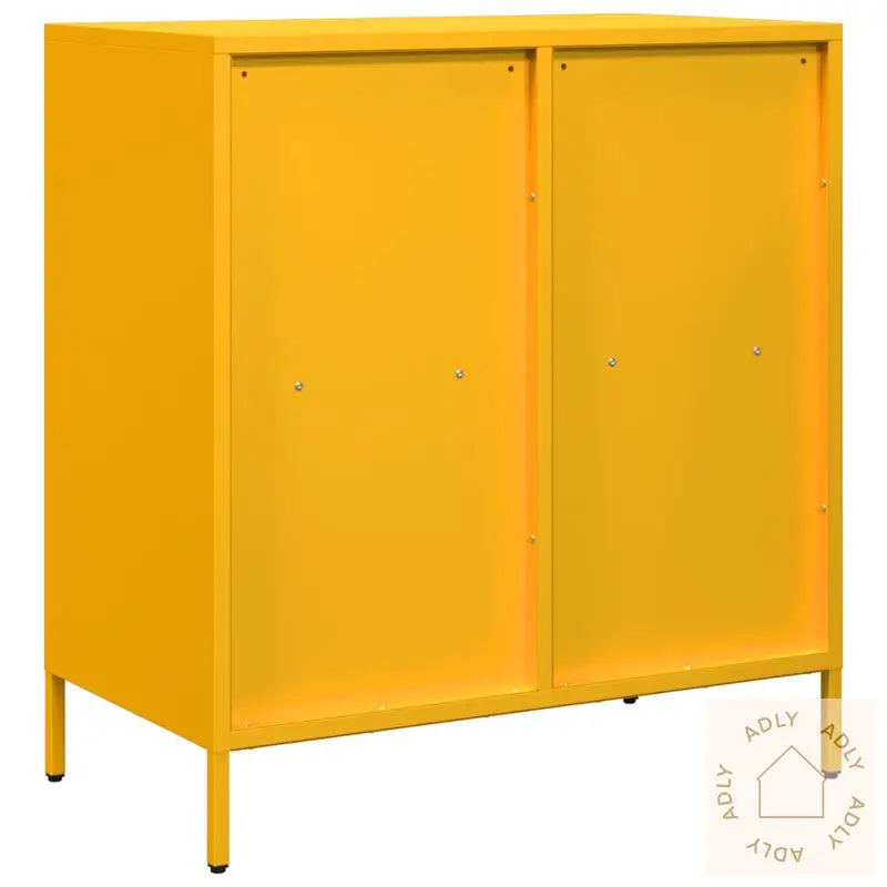 Skjenk Sennepsgul 68X39X73,5 Cm Kaldvalset Stål
