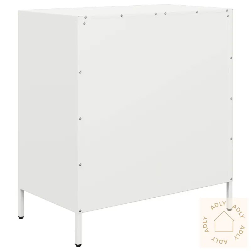 Skjenk Hvit 68X39X73,5 Cm Kaldvalset Stål