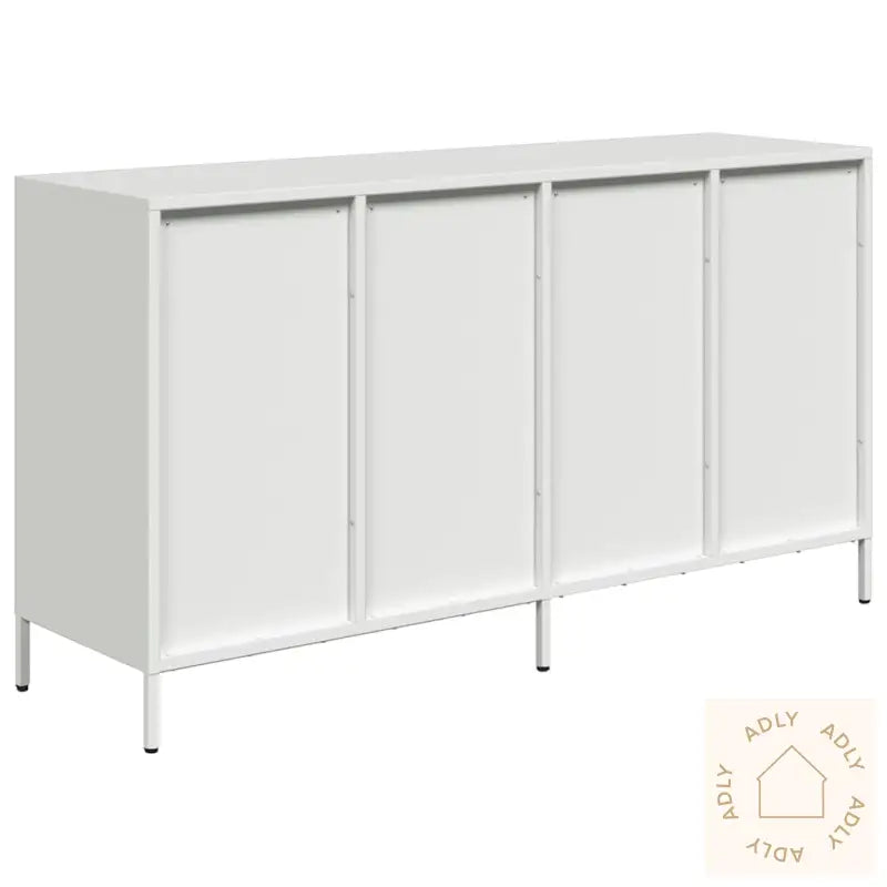 Skjenk Hvit 135X39X73,5 Cm Kaldvalset Stål