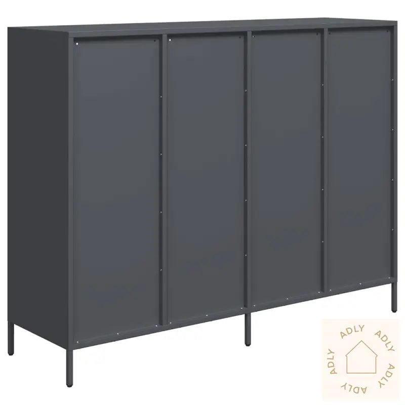 Skjenk Antrasitt 135X39X103,5 Cm Kaldvalset Stål