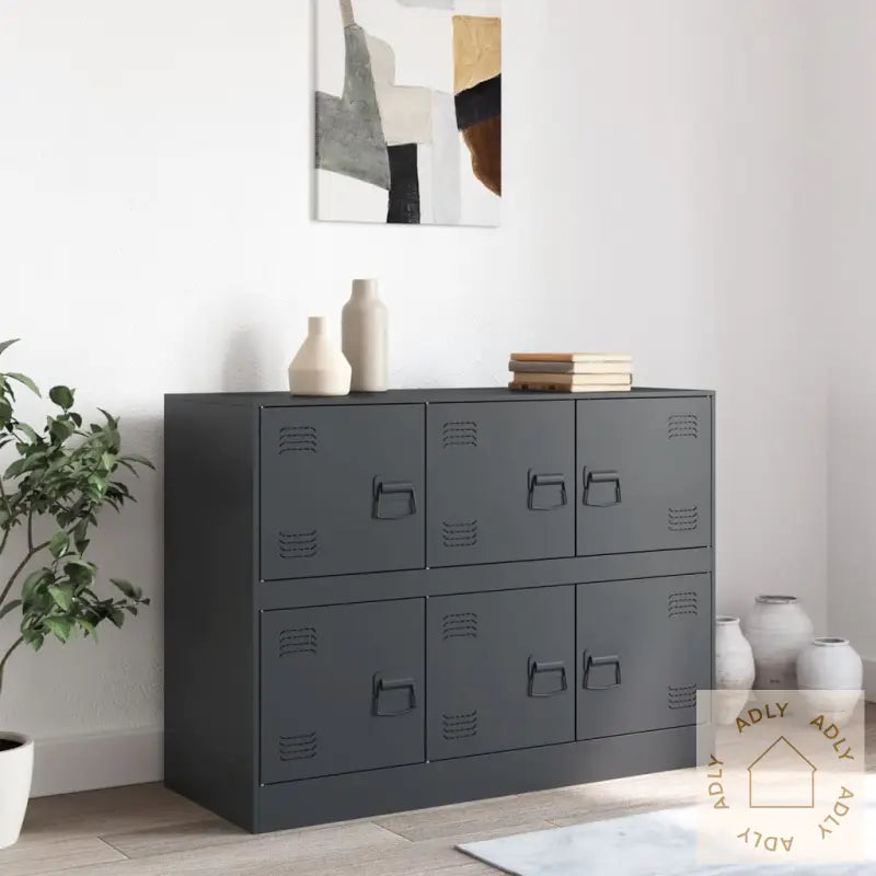 Skjenk Antrasitt 99X39X73 Cm Stål