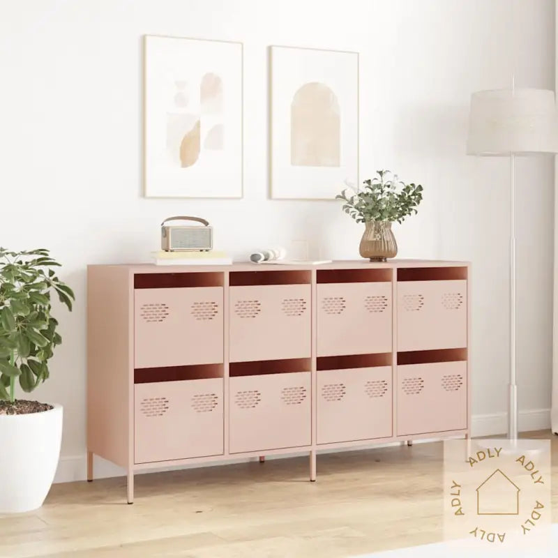 Skjenk Rosa 135X39X73,5 Cm Kaldvalset Stål