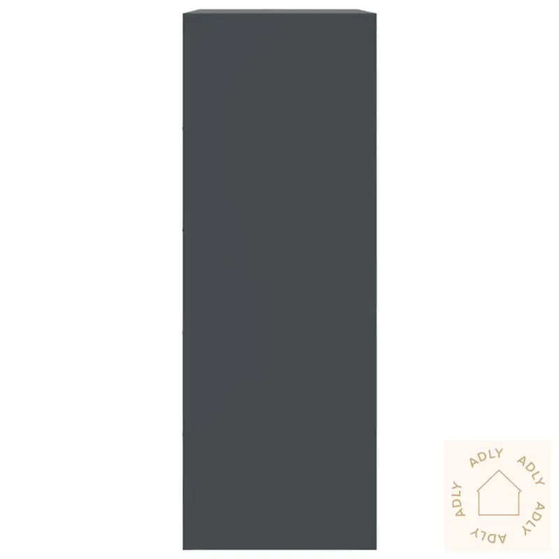 Skjenk Antrasitt 67X39X107 Cm Stål