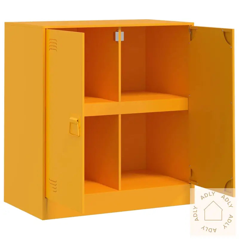Skjenk Sennepsgul 67X39X73 Cm Stål