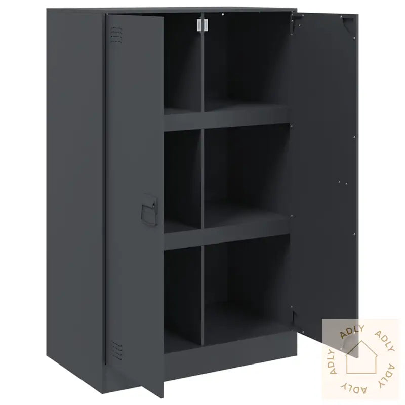 Skjenk Antrasitt 67X39X107 Cm Stål