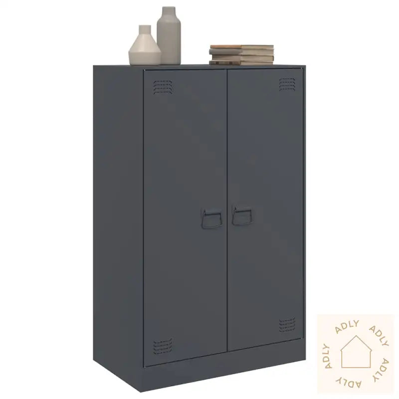 Skjenk Antrasitt 67X39X107 Cm Stål