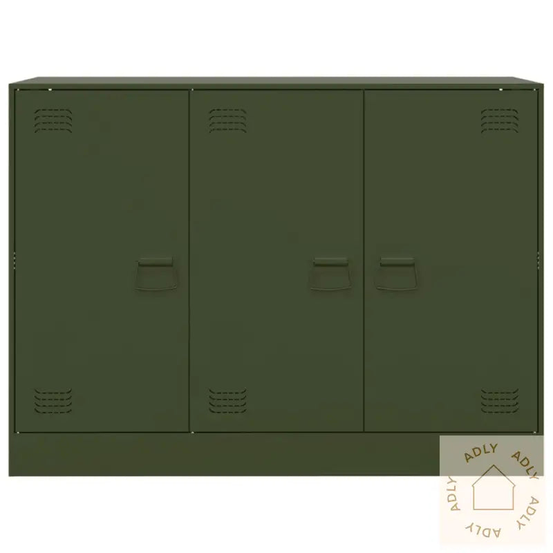 Skjenk Olivengrønn 99X39X73 Cm Stål