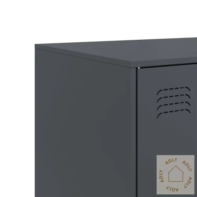 Skjenk Antrasitt 67X39X107 Cm Stål