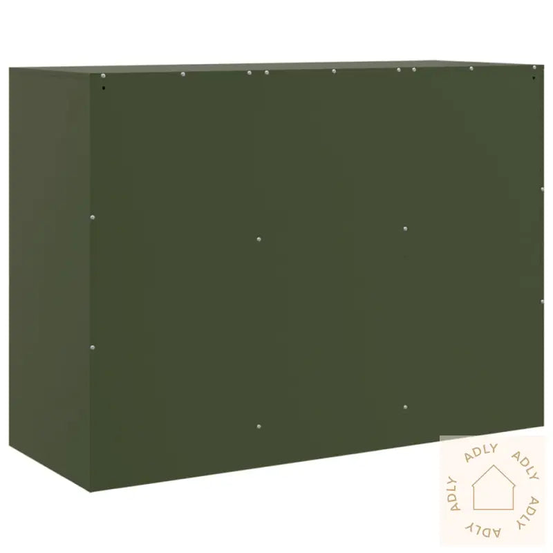 Skjenk Olivengrønn 99X39X73 Cm Stål