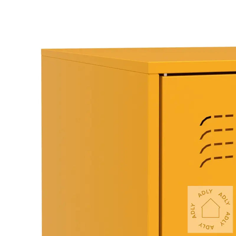 Skjenk Sennepsgul 67X39X83 Cm Stål