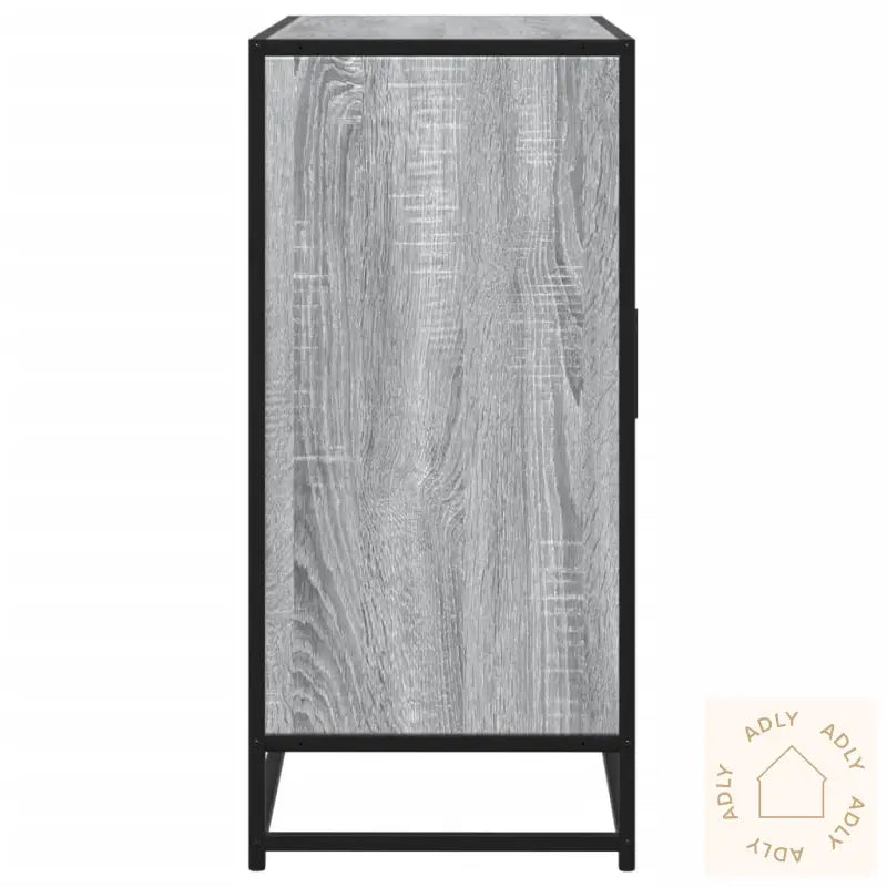 Skjenk Grå Sonoma Eik 92X35X76 Cm Konstruert Tre