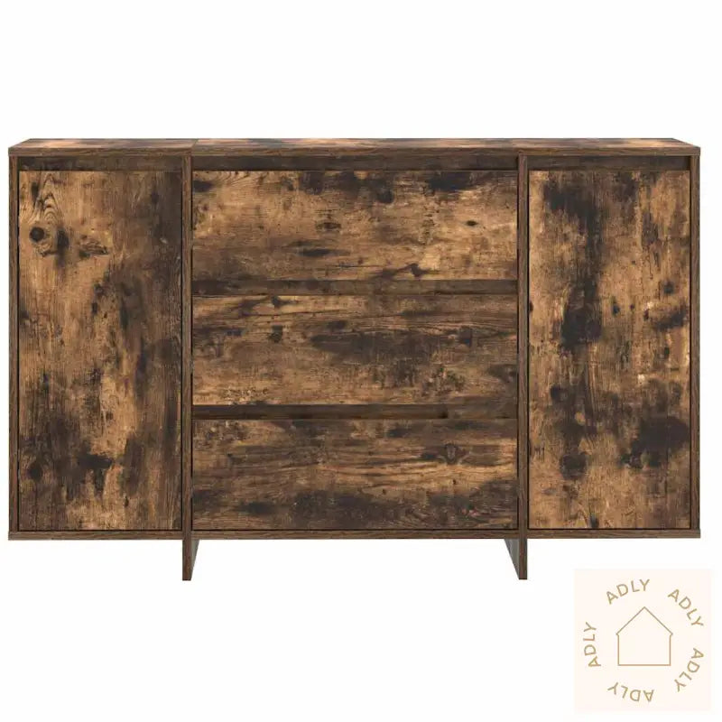 Skap Røkt Eik 120X41X75 Cm Konstruert Tre