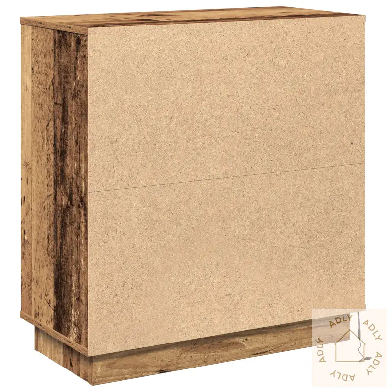 Sideboard Med Led Gamle Treverk 71X34,5X75 Cm Ingeniørtre