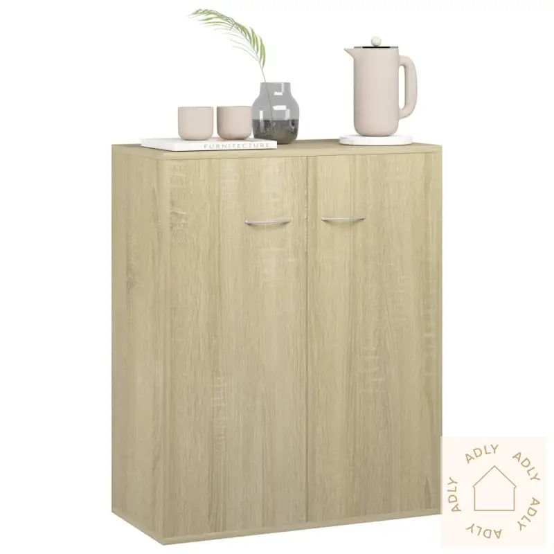 Skjenk Sonoma Eik 60X30X75 Cm Konstruert Tre