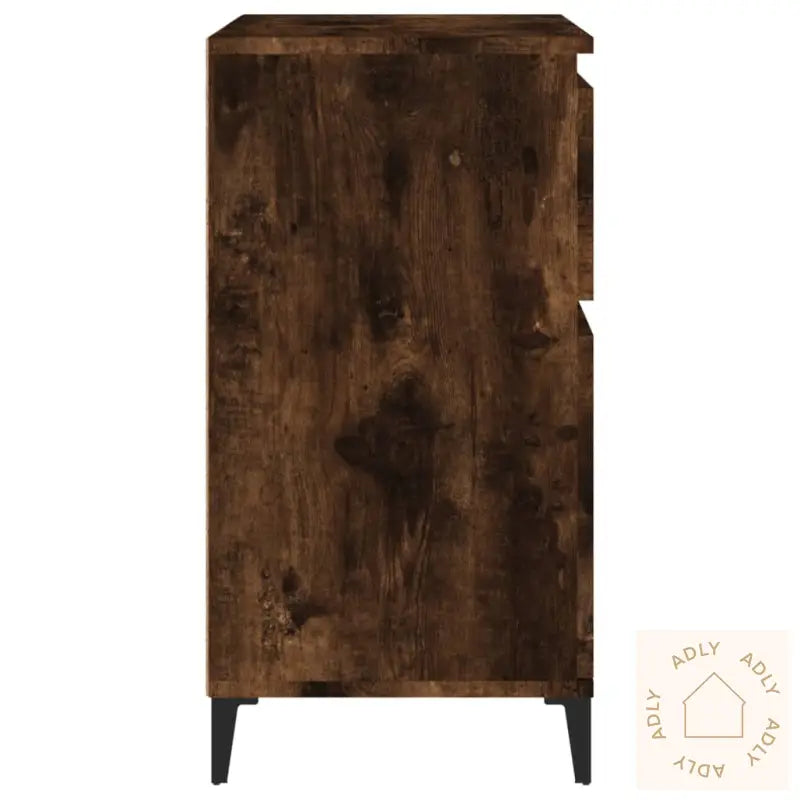 Skjenk Røkt Eik 60X35X70 Cm Konstruert Tre
